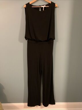 Laundry By Shelli Segal Black Sleeveless Wide-Leg Jumpsuit